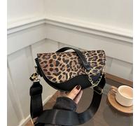 Sac à épaule vintage et mignon avec pendentif lapin et nœud papillon, style sac Boston avec plusieurs poches. Sac à imprimé léopard pour femmes, le retour du léopard Taille UniqueMotif texturéPolyurét