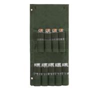 Sac à éPices Portable 9 Trous En Toile De Verre LéGer, Portable, Confortable Au Toucher, Sac De Rangement D'assaisonnement Pour L'extéRieur, Ensemble Vert (Avec 9 Bouteilles)