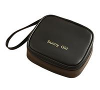 Sac À Fermeture À Glissière en Cuir PU - Mignon Sac Menstruel, Porte-Pâtes pour Soins Portables, Petit Cas Discret | pour Le Sac, Le Stockage du Premier