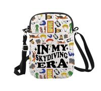 Sac à fermeture éclair en plein air pour parachutisme dans mon époque de parachutisme, Parachutisme Cr EU, Trousse à cosmétiques avec impression