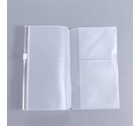 Sac à fermeture éclair en PVC pour Midori Travelers Notebook Journal Planner, Sac à fermeture éclair en PVC Standard Passeport Papeterie Porte-carte (165 x 95 mm)