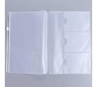 Sac à fermeture éclair en PVC pour Midori Travelers Notebook Journal Planner, Sac à fermeture éclair en PVC Standard Passeport Papeterie Porte-carte (210 x 140 mm)