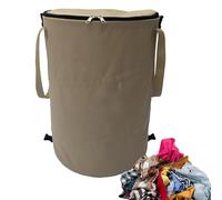 Sac À Feuilles - Sac De Jardin | Bac À Feuilles Pliantes En Plein Air | Bac De Camping Pliable | Organisateur De Déchets De Jardin Portable Avec Fermeture À Glissière, 37L Réutilisable Conteneur D'uti