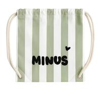 Sac à ficelles enfant rayures vert