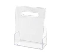 Sac à fleurs transparent - 25 x 20 x 12 cm, porte-panier portable transparent en acrylique, support d'emballage cadeau réutilisable, vitrine décorative légère | Solution de stockage d'emballage de b