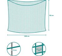 Sac à foin 45×45 mm mailles corde de 5 mm, différentes tailles