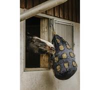 Sac à foin à trou pour cheval Hippotonic Bleu L 80 cm