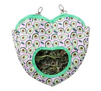 Sac à foin - Distributeur d'alimentation lente, support de fourrage pliable, attache à boucle, rangement en tissu | Contrôle de l'alimentation du lapin, utilisation de l'habitat du cochon d'Inde