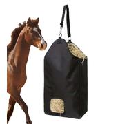 Sac à foin - Sac à foin suspendu - Sac de nourriture pour chèvre - Filet d'alimentation d'équitation - Tissu Oxford - Grande capacité - Avec anneau en métal et sangle réglable - Pour chèvre, cavalier