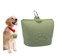 Sac À Friandises De Dressage Pour Chien D'Entraînement,Pochette De Rangement Pour Snacks En Silicone - Conteneur de Nourriture Étanche, Banane Portable et Imperméable pour Aventures en Plein