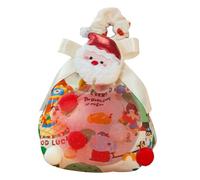 Sac à friandises de vacances - Pochette en tissu respectueux de l'environnement pour le rangement de bonbons, design charmant avec utilisation polyvalente, sac d'emballage pour chaussettes, peluches