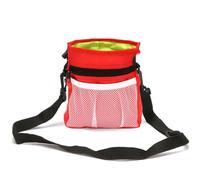 Sac à friandises pour chien, sac de dressage pour chien, sac banane portable pour promener le chien, sac de sortie pour chien, distributeur de sacs à déjections canines intégré, avec ceinture ventrale