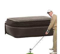 Sac à gants de golf, sac pour balles de golf, sac de balle de golf, en cuir portable, accessoire de sport multifonctionnel, étanche, pour études, voyage, voiture, entraînement