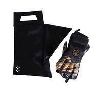Sac à gants de sel résistant aux odeurs durable pour gants - Taille S - Résistant à l'eau et facile à nettoyer - Sac anti-odeurs - Noir