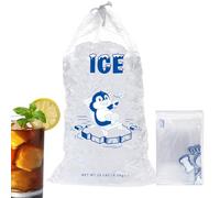 Sac à glace en forme de cube réutilisable avec cordon de serrage pour congélateur | Pochette de rangement anti-fuite pour restaurant, barbecue, anniversaire, mariage, réunion de famille, Noël, 4,5 kg