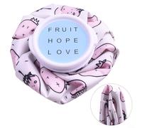 Sac à glace réutilisable avec système de verrouillage sécurisé et matériaux pour un refroidissement physique efficace et un soulagement de la douleur (blanc)