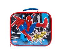 Sac à goûter isotherme - Spiderman - Multicolore - 26x21x7 cm - Pour enfants - Nettoyage facile