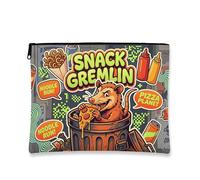 Sac à goûter rétro avec motif Gremlin amusant pour voyage, organiseur élégant pour un usage quotidien 17,8 x 22,9 cm