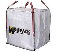 Sac à gravats - WOLFPACK - Big Bag - 90x90x90 cm - Noir - Usage travaux de construction