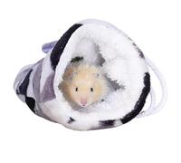Sac à hamster, Sac à câlins pour hamsters - Lit chaud pour hamsters - Sac à souris chinchilla en flanelle avec cordon de serrage pour petits animaux chaud pour écureuils
