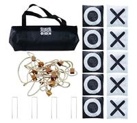 Sac à Haricots Toss - Grand Style de Lancer - Construction de Cadre Haute Performance - de Sac à Haricots Pliable - Activité familiale - Pelouse excitante pour hayon, Pique-Nique ou