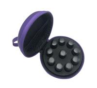 Sac à huiles essentielles - 10 bouteilles (1 ml - 2 ml) - Organiseur pour huile et accessoires (accessoires non inclus), sac de transport d'huile essentielle - Boîte de rangement - Violet