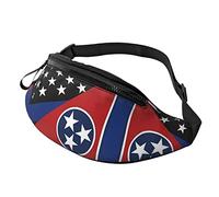 Sac À La Taille Drapeau du Tennessee À Fine Ligne Bleue, Sac Banane Taille Mode Waist Pack Loisir Sac Banane Voyage pour Balade D'Entraînement Randonnée