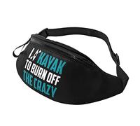 Sac À La Taille Je Fais Du Kayak Pour Évacuer La Folie Léger Sac Porté Épaule Portable Sacoche De Sport Pour Vie Quotidienne Femme Randonnée 14X35Cm