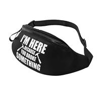 Sac À La Taille Je Suis Là Parce Que Tu As Cassé Quelque Chose De Drôle Bricoleur Léger Sac De Taille Multifonction Sacoche De Ceinture Pour Gym Vacances Camping 14X35Cm