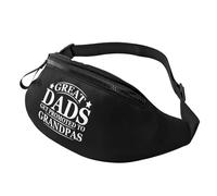 Sac À La Taille Portable Sacoche Homme Bandouliere Les Papas Formidables Deviennent Grands-Pères avec Prise Casque Sac De Taille pour Femme Voyage Activités 14X35Cm