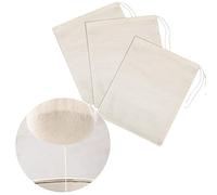 Sac à Lait de Noix,3 Pièces Sac à Lait Végétal Réutilisable Sac,Sacs Tissu Fromage Réutilisables,Tissu Filtrant en Nylon,pour Lait de Noix,Jus de Fruits,Lait de Soja,Café,Jus de Légumes