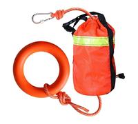 Sac à lancer | Corde réfléchissante de 16 m pour sauvetage de l'eau - Équipement de rafting flottant 500 kg Résistance à la traction Équipement de sécurité pour bateaux d'extérieur kayak