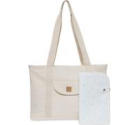 Jollein Sac à langer Shopper - Sergé naturel - Coton - Sac pour poussette - Multifonctionnel - Beige clair