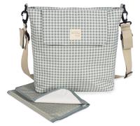 Sac à langer à bandoulière I Love Vichy vert