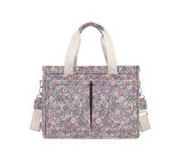 Sac à langer à motif floral avec plusieurs poches, tissu facile à nettoyer pour les sorties et les courses