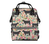 Sac à langer avec imprimé planète, sac à dos à langer pour maman, papa, sac à dos à langer étanche, sac de voyage multifonctionnel, Vaches et bœufs., One Size, Sac à dos tyrolien