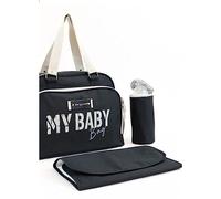 Sac à langer Bandoulière - Sac maternité Bébé, Grande capacité - Simply (Noir)