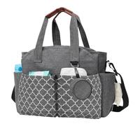 Sac À Langer Bébé Bandoulière, Sac Couches Voyage, Gris, Portable, Imperméable, Grande Capacité