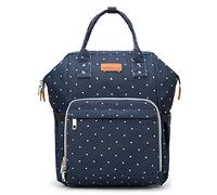 Sac à langer bébé changeant, sac de soin imperméable pour bébé Sac à dos de voyage massant pour maman avec matelas à langer, un sac à bouteille isolé et des clips de poussette