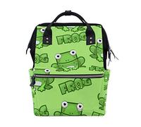 Sac à langer Bkeoy carré, motif grenouille, sac à langer multifonction pour maman, papa, unisexe