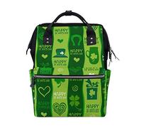 Sac à langer Bkeoy Happy St.Patrick's Day Sac à langer multifonction pour maman, papa, unisexe