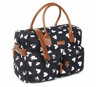 Sac À Langer Black & White Et Son Matelas Coeurs Noir, Coeurs TU