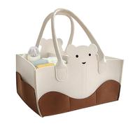 Sac à langer Boîte de rangement pour chambre d'enfant Sac à couches en feutre Organisateur de lingettes pour organisateur de couches de voiture Sac à couches portat, marron, Fare riferimento alla