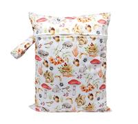 Sac à langer compact et léger pour bébé, motif dessin animé, sac de rangement pour couches humides, sèches avec poignée pour les parents à la mode, organisateur de couches sec, étanche, réutilisable