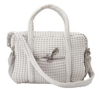 Sac à langer coton gaufré gris 28 x 42