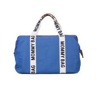 CHILDHOME, Mommy Bag, Sac à Langer, Maternité, Sac de voyage, Grande Contenance, Tapis à Langer, Bandoulière Ajustable, Compartimenté, Poche Isotherme, Passage pour Valise, Collection Signature Indigo