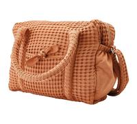 Sac à langer en coton gaufré camel TU