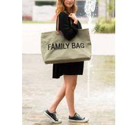 Sac à langer Family Bag vert clair uni avec decor TU