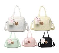 Sac à langer fourre-tout - Panier à couches en coton lavable - Grand panier de rangement portable pour chambre d'enfant, marche, voyage, parentalité | Une solution de transport indispensable pour