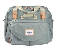 BEABA Sac à langer modulable Genève II, grande contenance, rangements multiples, vert sauge